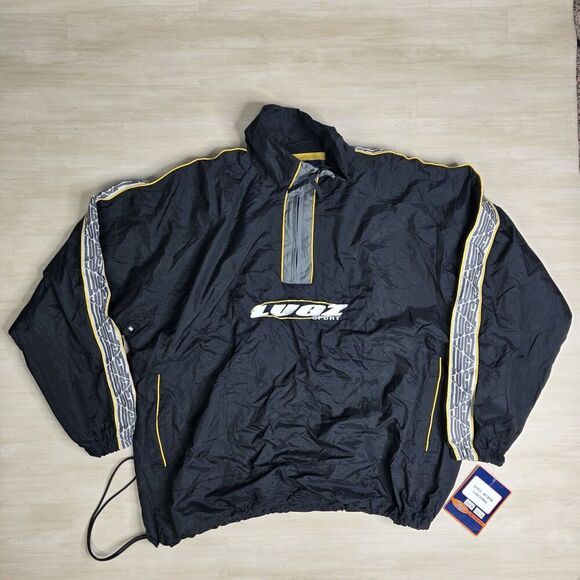 Y2K Lugz Linesman Windbreaker‎ Jacket Street Wear Hip Hop Vintage New with Tags - Picture 1 of 13